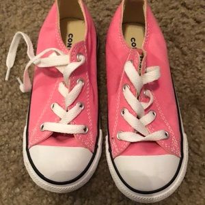 Pink converse - toddler size 10